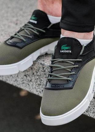 Спортивные туфли lacoste 2023 - khaki4 фото