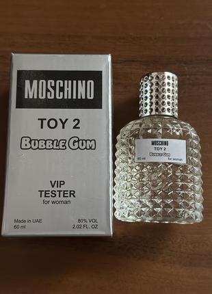 Женский тестер moschino toy 2 bubble gum 60ml(москино бабл гам ) оаэ 60 мл