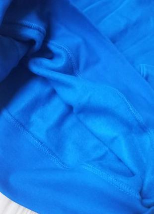 Флисовый свитер на молнии синяя толстовка худи анорак кофта5 фото