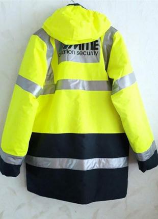 Тепла, непромокальна захисна куртка, 48-50-52, поліестер з pu покриттям, st workwear2 фото