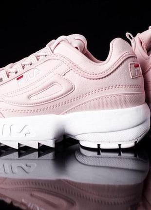 Кросівки жіночі fila disruptor ii pink філа дісраптор рожеві4 фото