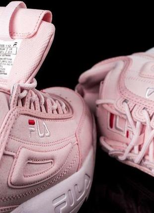 Кросівки жіночі fila disruptor ii pink філа дісраптор рожеві5 фото