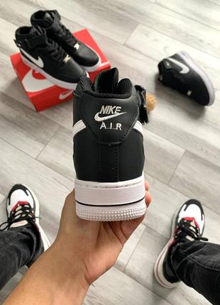 Кроссовки nike air force 1 mid black7 фото