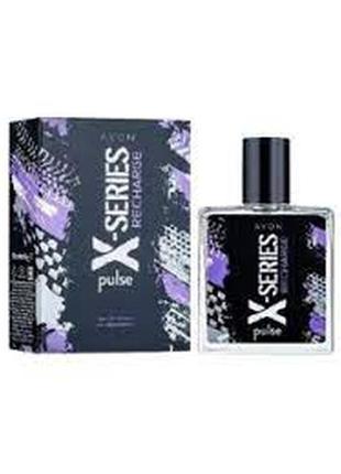 Туалетна вода x-series recharge pulse avon 50 мл