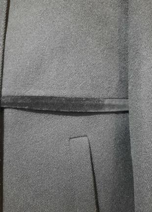 Классическая модель винтаж стильное шерстяное пальто с бархатистом винтажное9 фото