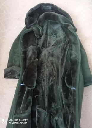 Дубленка-пальто натуральная женская2 фото