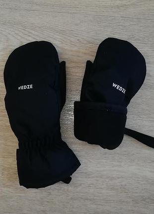Краги варежки рукавицы wedze waterproof 7 - 9 лет
