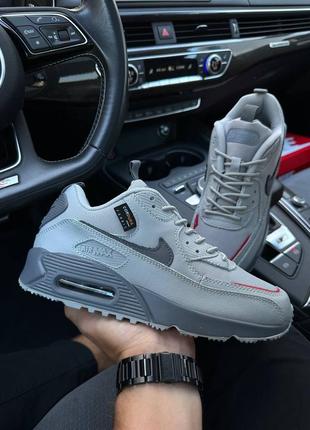 Чоловічі кросівки nike air max 90 surplus / найк / демісезонні / весняні, літні, осінні / взуття / водонепроникні / шкіра / чорні, білі, сірі, хакі