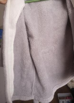 Теплий флісовий халат пінгвінчик на 0-6 місяців5 фото