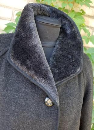 Кашемировое пальто батал кашемир шерсть большой размер4 фото