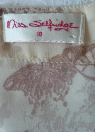 Нежная блузочка с бабочками  miss selfridge5 фото