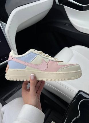 🔥air force shadow “pink glaze” кроссовки кожа найк7 фото