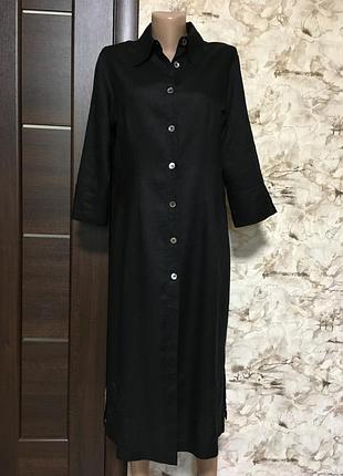 Акция!!роскошное льняное платье,халат,рубашка с вышивкой sand