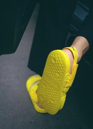 Босоніжки босоніжки puma sandal yellow сандалі сандалі3 фото