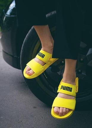 Босоніжки босоножки puma sandal yellow сандалі сандалии5 фото