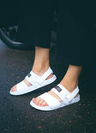 Босоніжки босоніжки puma sandal white сандалі сандалі6 фото
