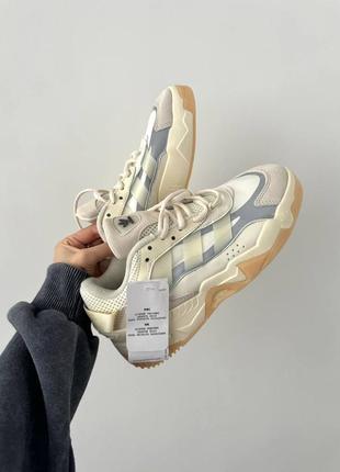 Прекрасные женские кроссовки adidas niteball 2.0 light beige premium бежевые