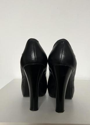 Черные кожаные туфли4 фото
