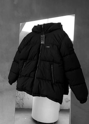 Куртка пуховик черная