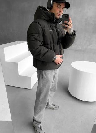 Куртка пуховик черная