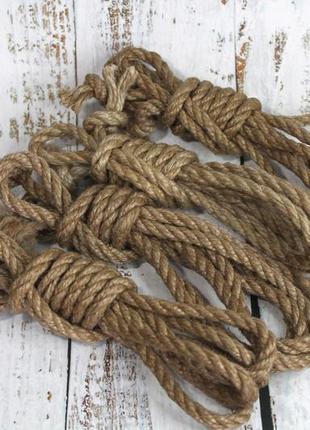 Верёвка для шибари джут, 6мм/2м распродажа остатков