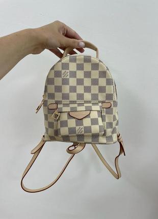 Жіночий рюкзак louis vuitton palm springs mini ivory4 фото