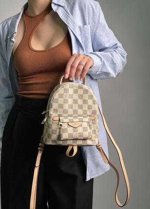 Жіночий рюкзак louis vuitton palm springs mini ivory9 фото