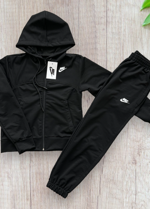Спортивний костюм на хлопчика найк 134-158 см  nike 002674 чорний