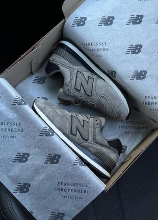 Шикарные женские стильные кроссовки "new balance 574 premium".5 фото