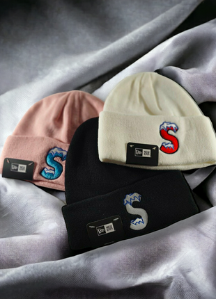 Зимняя шапка коллаборация supreme и new era ii