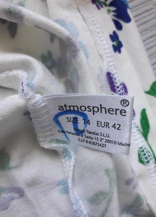 Классная футболка туника в цветочный принт atmosphere3 фото