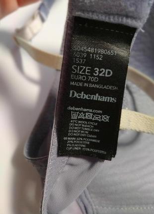 Кружевний бюстгальтер з трикутною чашечкою без кісточок debenhams, eur 70d6 фото