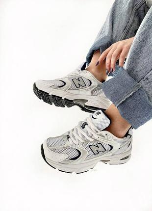 New balance blue white silver кросівки нью беланс