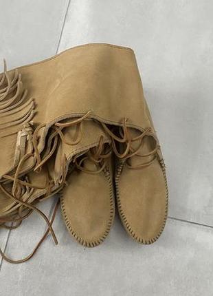 Замшевые сапоги minnetonka. оригинал