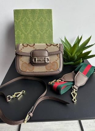 Женская маленькая сумка сумочка клатч на плечо в стиле гуччи gucci