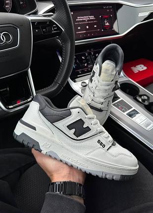 Чоловічі кросівки new balance 550 low / нью беленс / демісезонні / весняні, літні, осінні / взуття / шкіра / чорні, білі, сірі, зелені