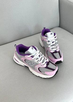 New balance white pink жіночі кросівки нью беланс рожеві3 фото