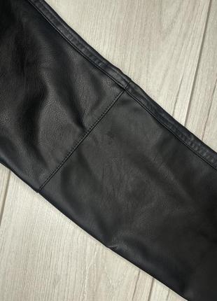 Штаны черные эко кожа h&amp;m6 фото