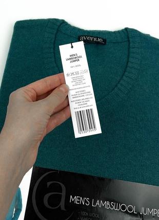 Роскошный шерстяной мужской свитер джемпер avenue collection3 фото