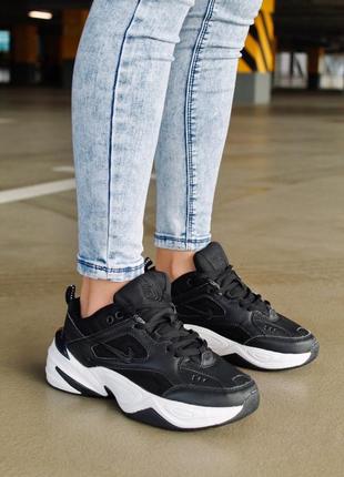 Кроссовки nike m2k tekno black white4 фото