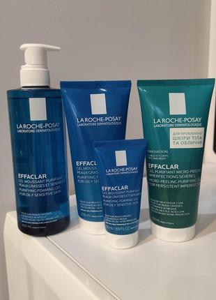 Гель мус для вмивання la roche-posay effaclar