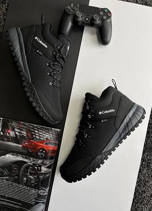 Мужские кроссовки columbia firebanks mid trinsulate termo / утепленные / зимняя / обувь / водонепроницаемые / термо / черные