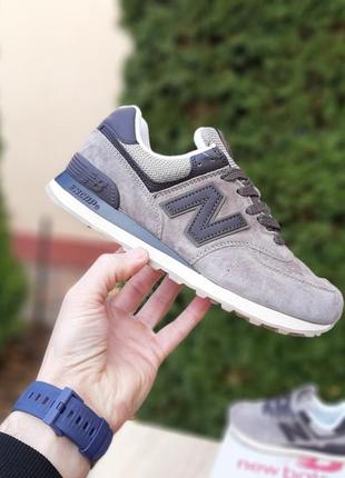 New balance 574. топ качество кроссовки женские замшевые 2009 баланс осенние весенние демисезонные демисезон низкие замша бежевые с коричневым кеды4 фото