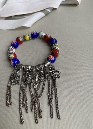 Браслет з ланцюжками і підвісками