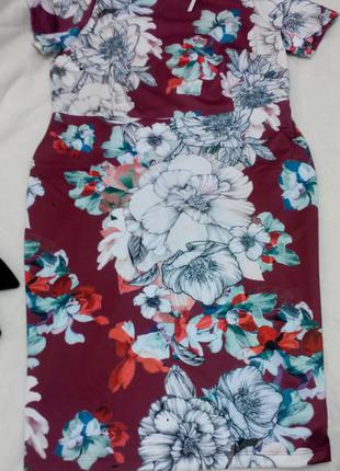 Платье миди asos с цветочным принтом3 фото