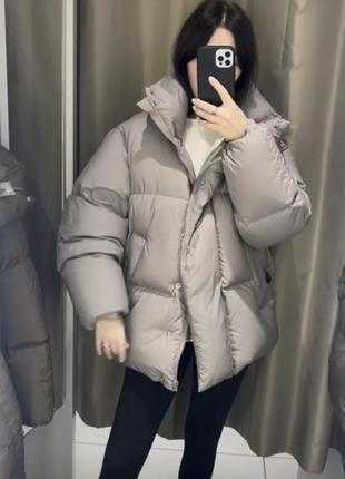 Куртка пуховик h&m premium selection с 36 р 34р2 фото