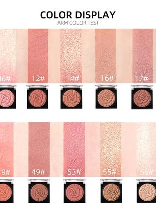 Шикарные компактные румяна menow, #19 (матовый натуральный)