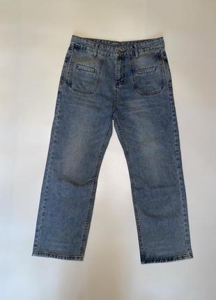 Качественные широкие джинсы по типу bershka, zara, hm