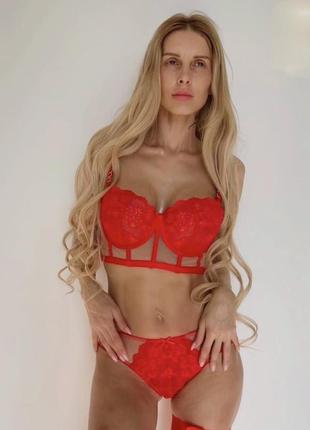 🔥шикарний пуш-ап комплект нижньої білизни