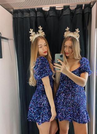 Платье платье платье платье платье пайетки вечерняя zara4 фото